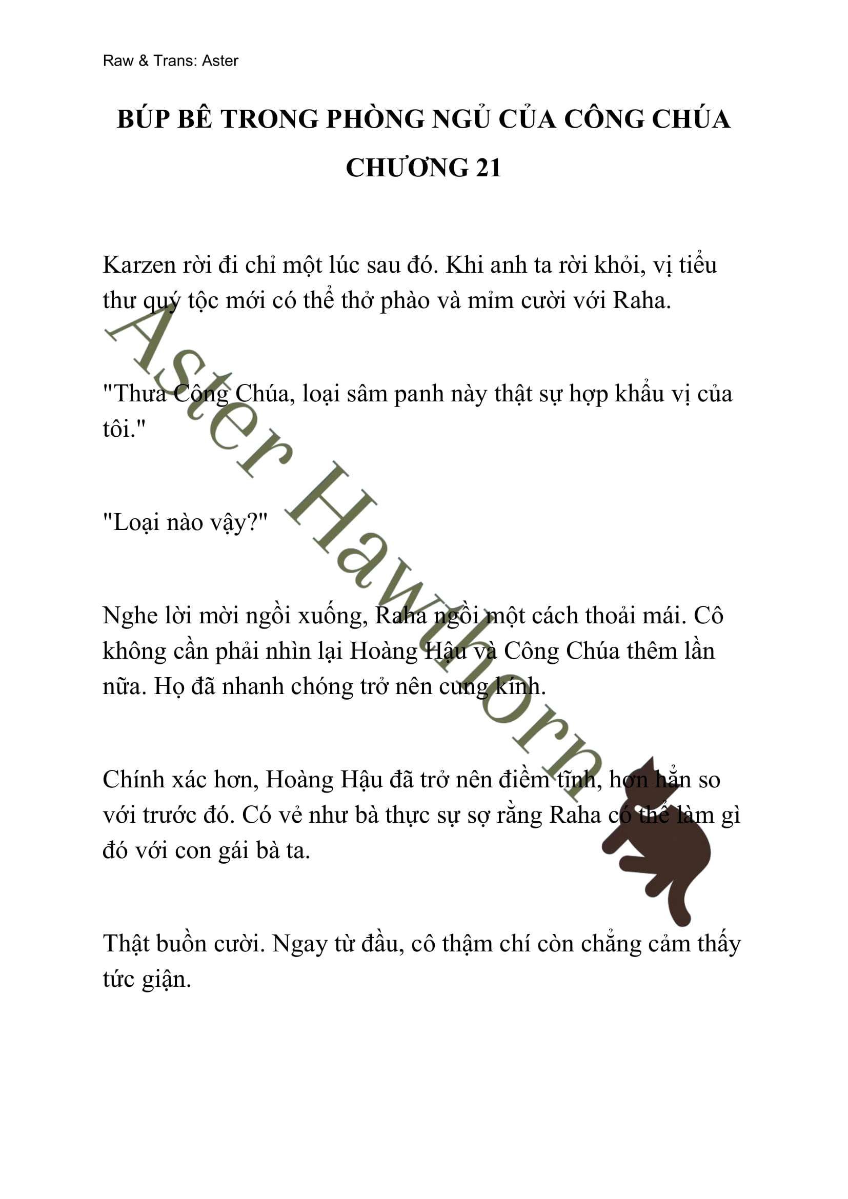 [novel] Búp Bê Trong Phòng Ngủ Của Công Chúa Chương 21 page 1 - Giả Dược