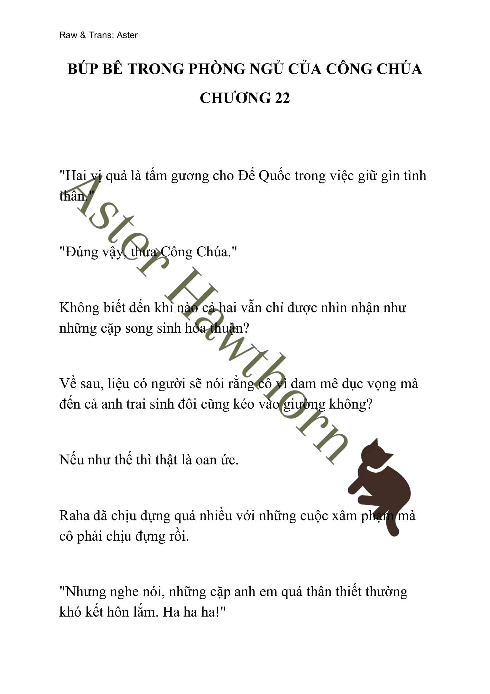 [novel] Búp Bê Trong Phòng Ngủ Của Công Chúa Chương 22 page 1 - Giả Dược