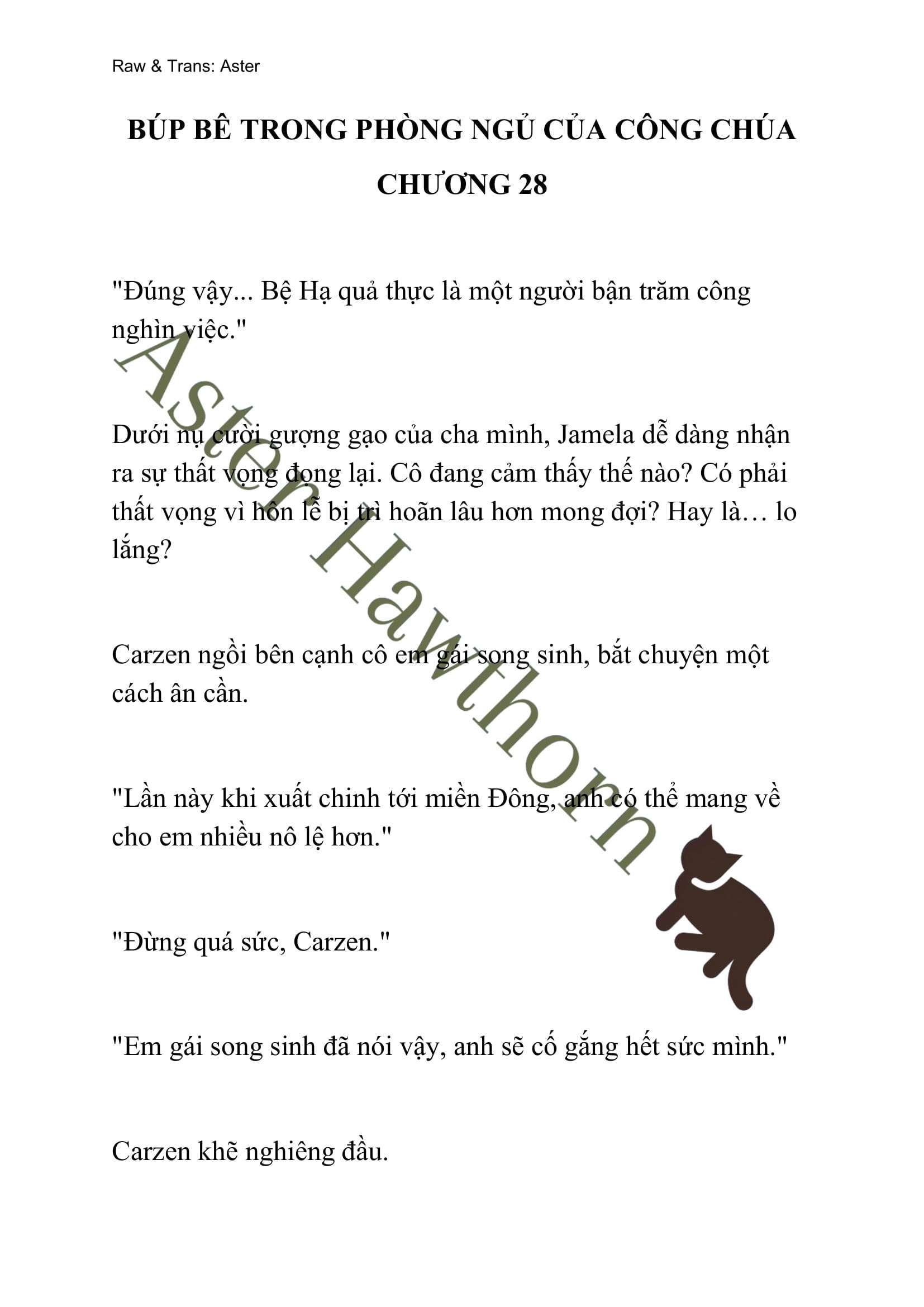 [novel] Búp Bê Trong Phòng Ngủ Của Công Chúa Chương 28 page 1 - Giả Dược