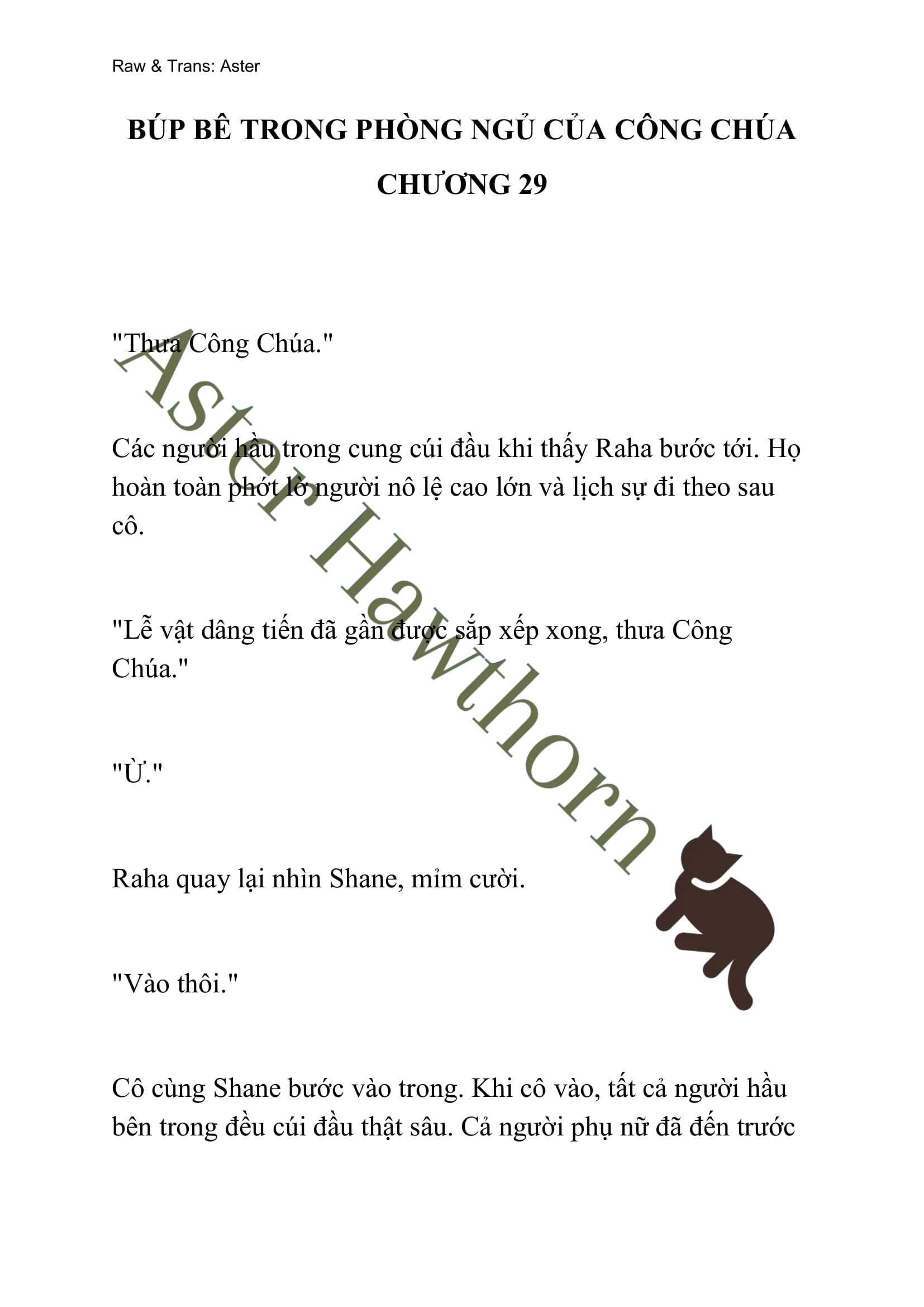[novel] Búp Bê Trong Phòng Ngủ Của Công Chúa Chương 29 page 1 - Giả Dược