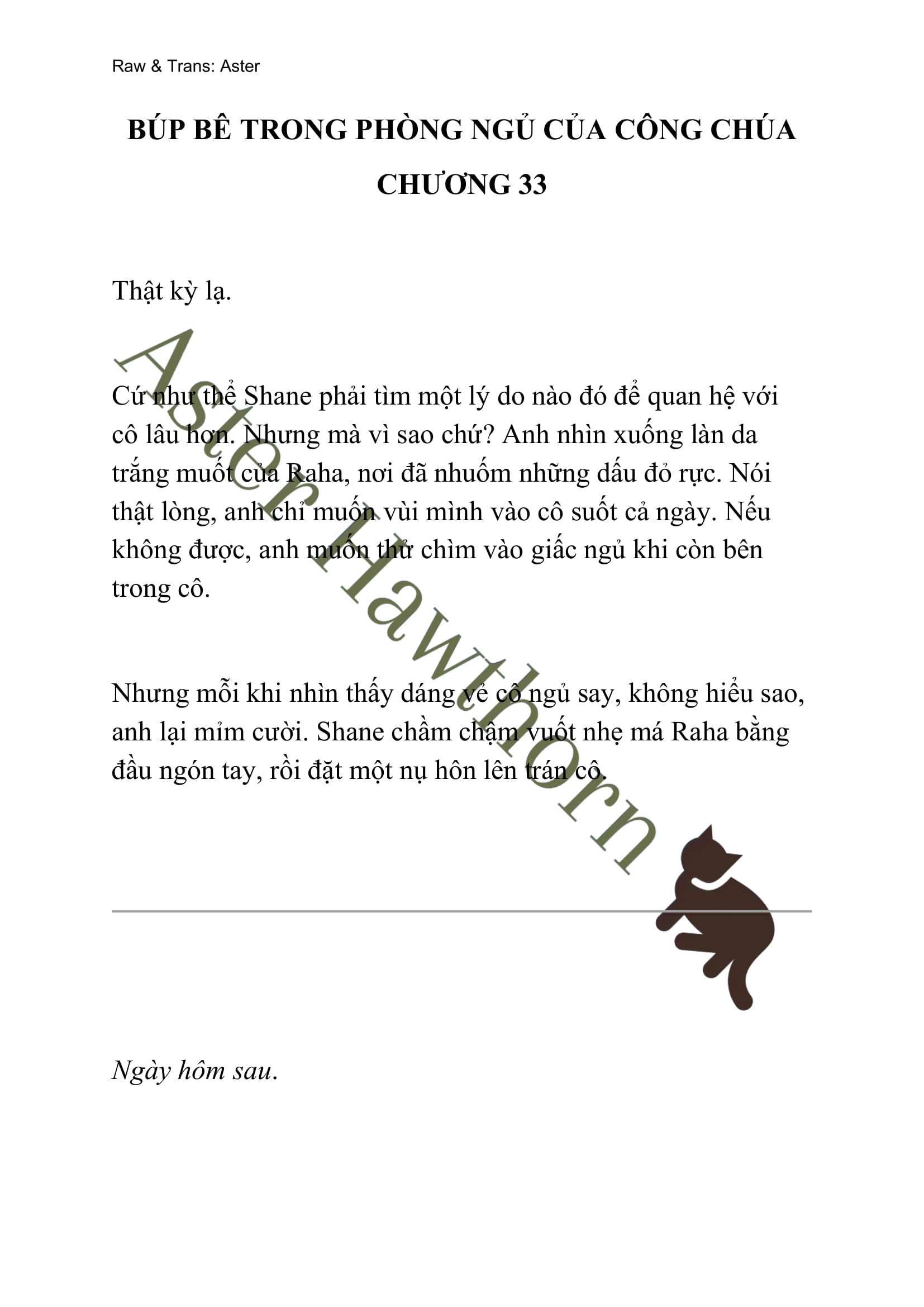 [novel] Búp Bê Trong Phòng Ngủ Của Công Chúa Chương 33 page 1 - Giả Dược