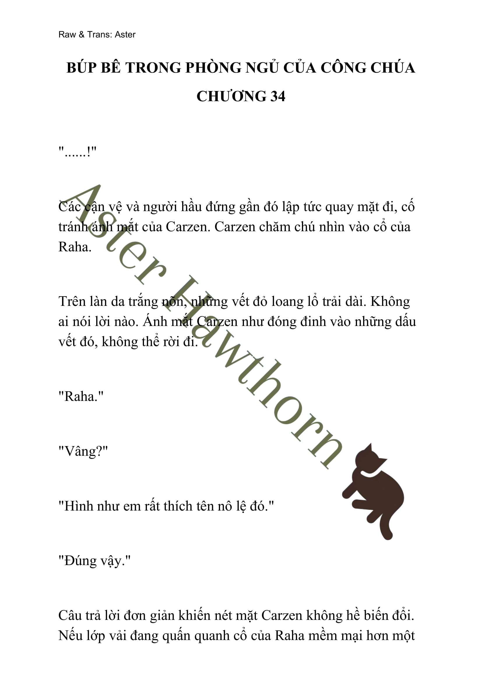 [novel] Búp Bê Trong Phòng Ngủ Của Công Chúa Chương 34 page 1 - Giả Dược