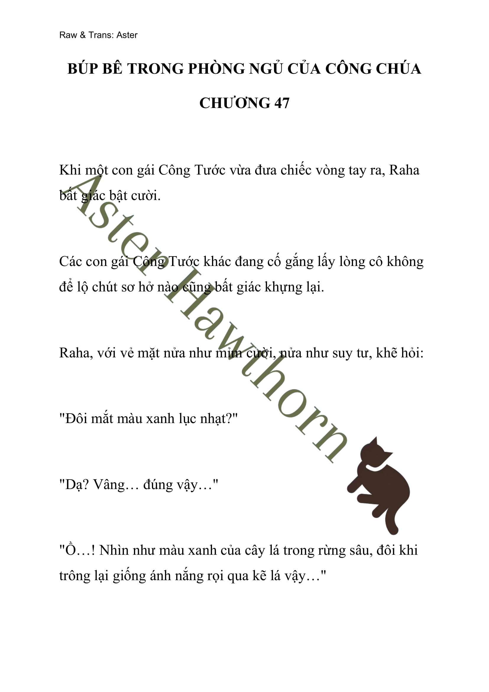 [novel] Búp Bê Trong Phòng Ngủ Của Công Chúa Chương 47 page 1 - Giả Dược