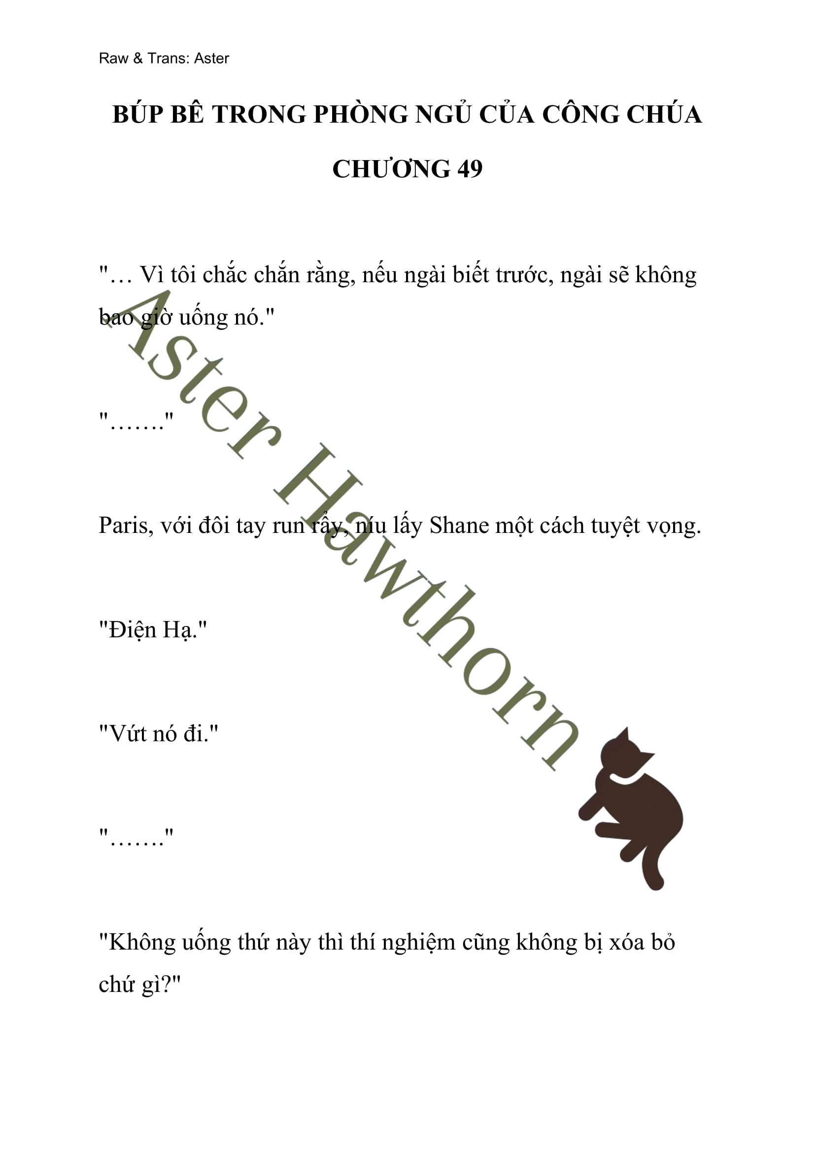 [novel] Búp Bê Trong Phòng Ngủ Của Công Chúa Chương 49 page 1 - Giả Dược