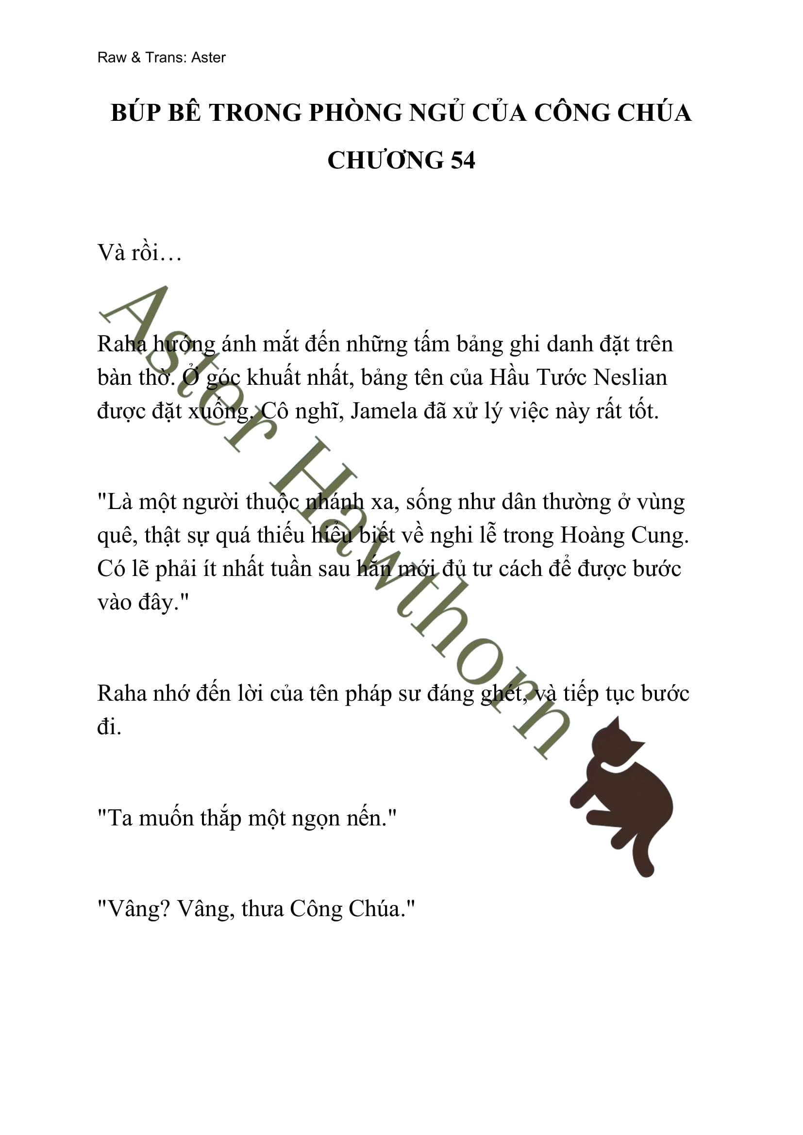 [novel] Búp Bê Trong Phòng Ngủ Của Công Chúa Chương 54 page 1 - Giả Dược