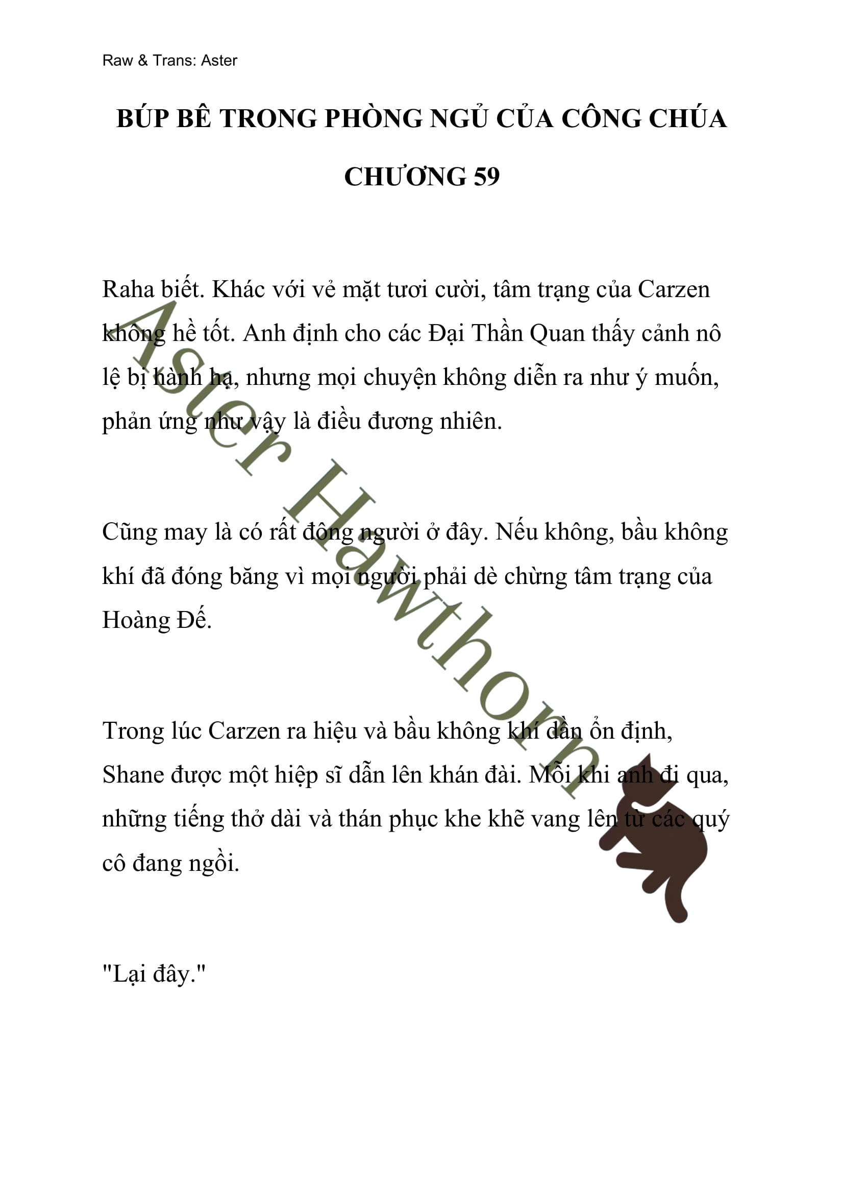 [novel] Búp Bê Trong Phòng Ngủ Của Công Chúa Chương 59 page 1 - Giả Dược
