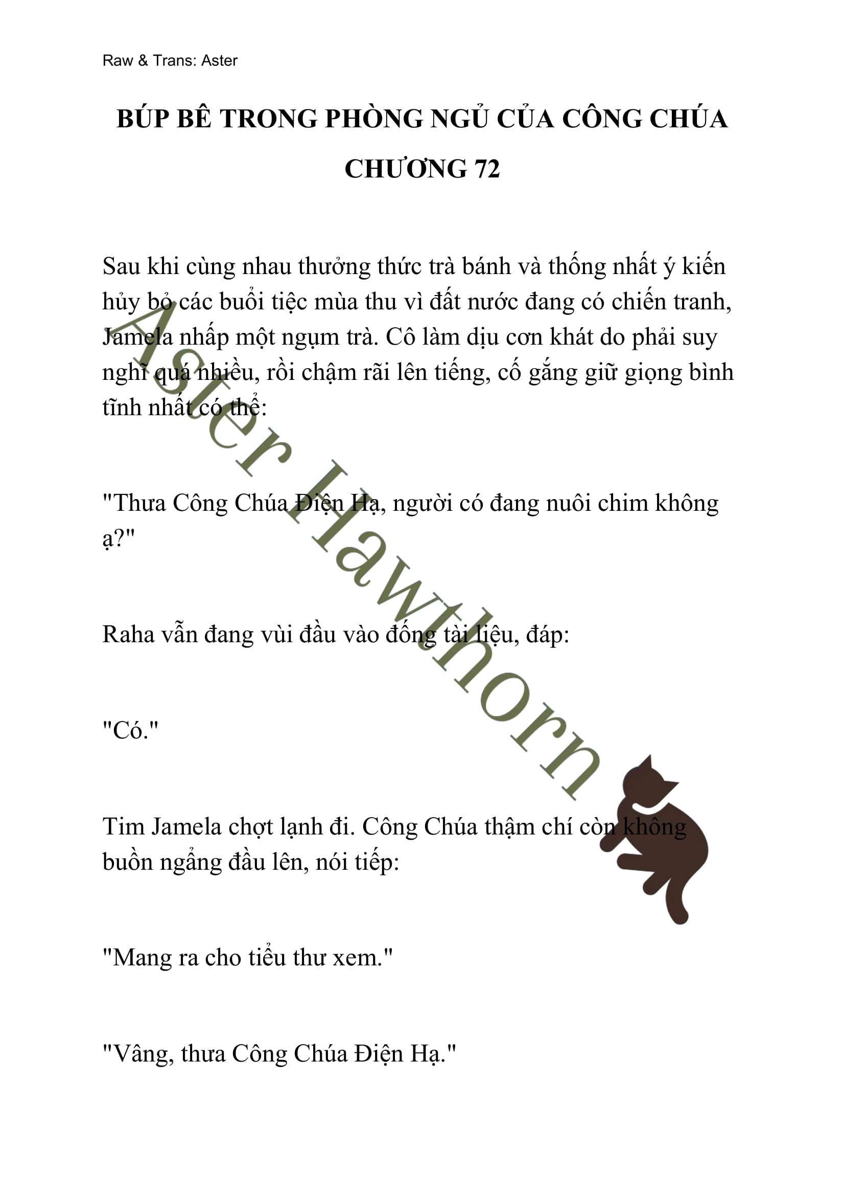 [novel] Búp Bê Trong Phòng Ngủ Của Công Chúa Chương 72 page 1 - Giả Dược