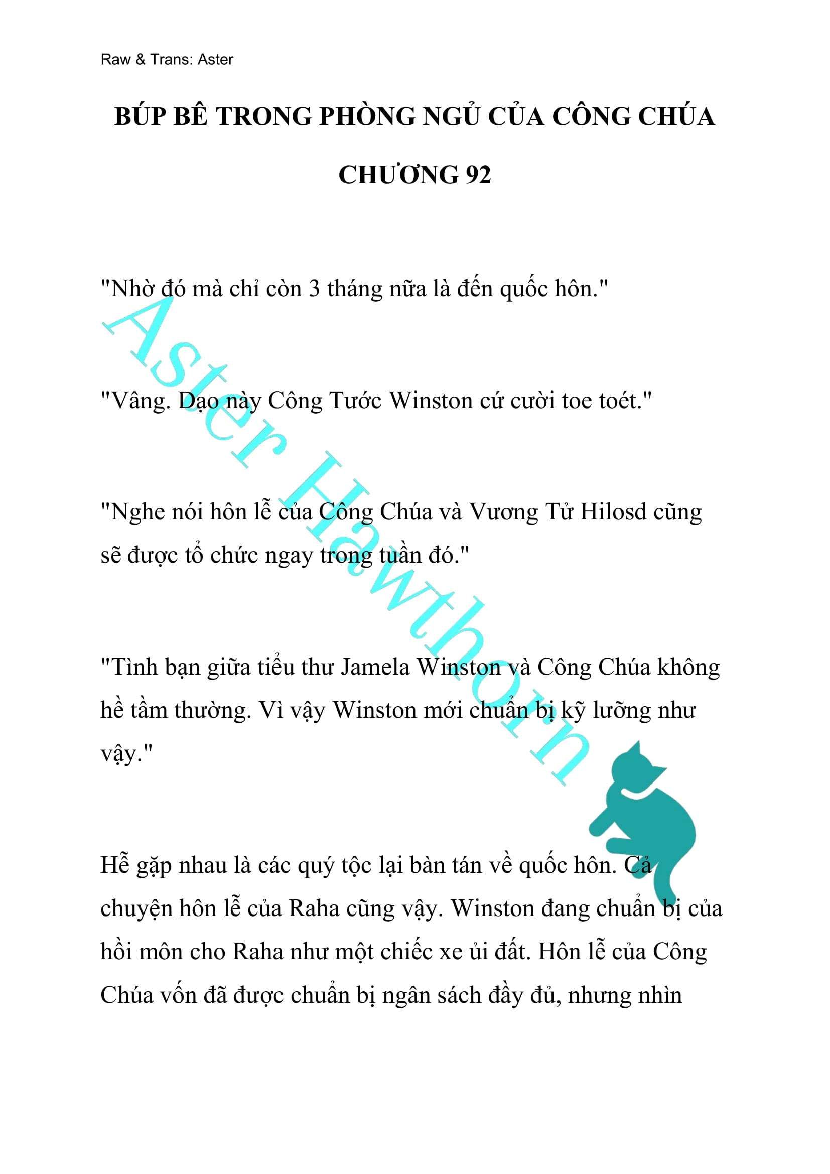 [novel] Búp Bê Trong Phòng Ngủ Của Công Chúa Chương 92 page 1 - Giả Dược