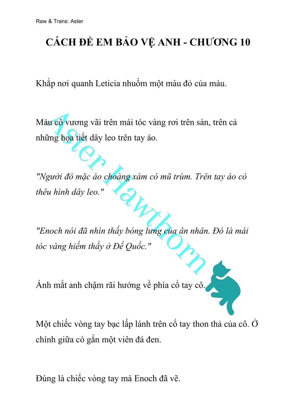 đọc truyện [novel] Cách Để Em Bảo Vệ Anh Chương 10 ảnh 1 tại Thiên Thai Truyện
