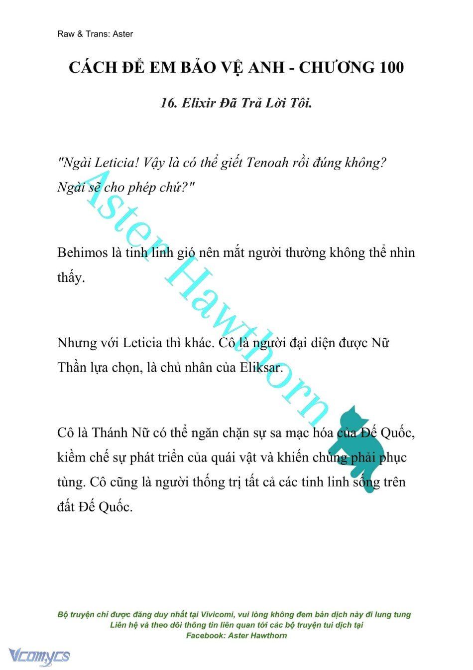 đọc truyện [novel] Cách Để Em Bảo Vệ Anh Chương 100 ảnh 2 tại Thiên Thai Truyện