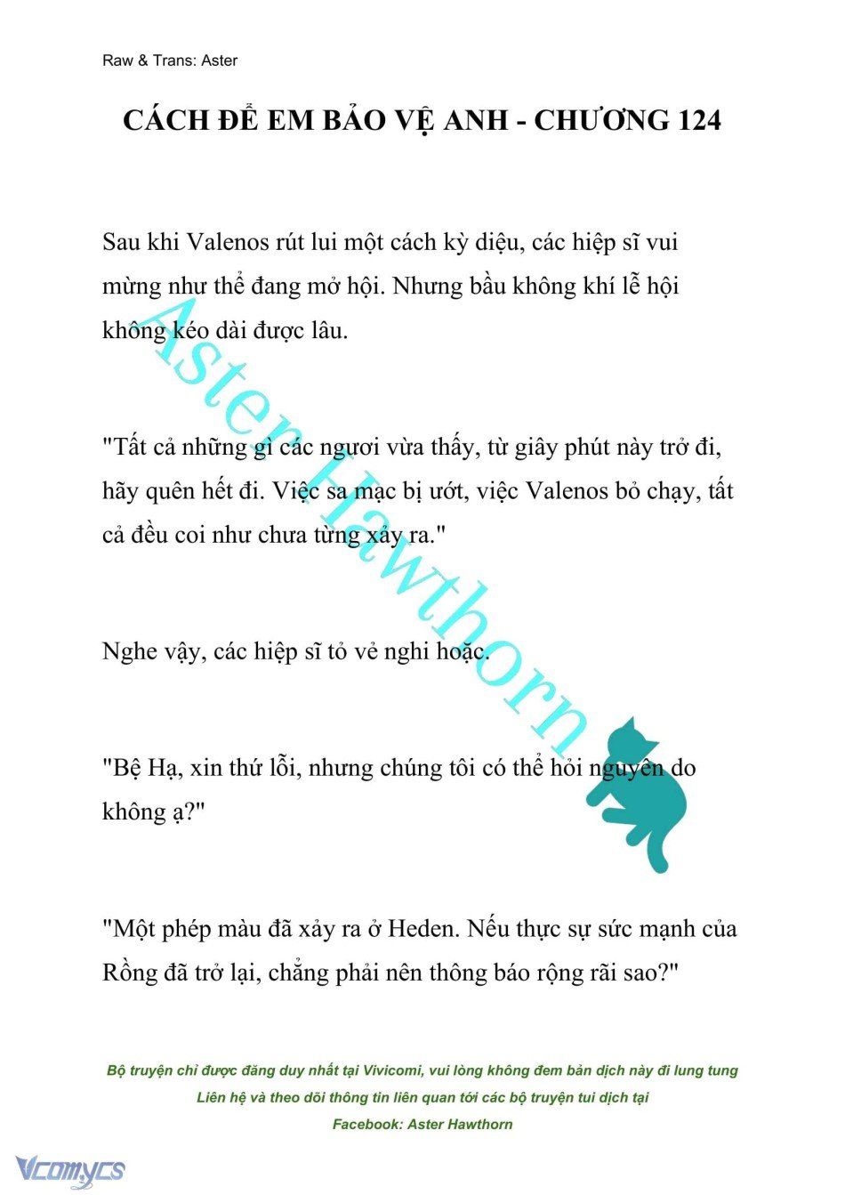 đọc truyện [novel] Cách Để Em Bảo Vệ Anh Chương 124 ảnh 2 tại Thiên Thai Truyện