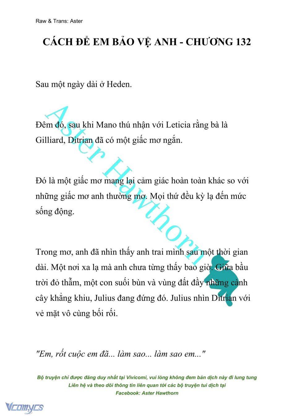 đọc truyện [novel] Cách Để Em Bảo Vệ Anh Chương 132 ảnh 2 tại Thiên Thai Truyện