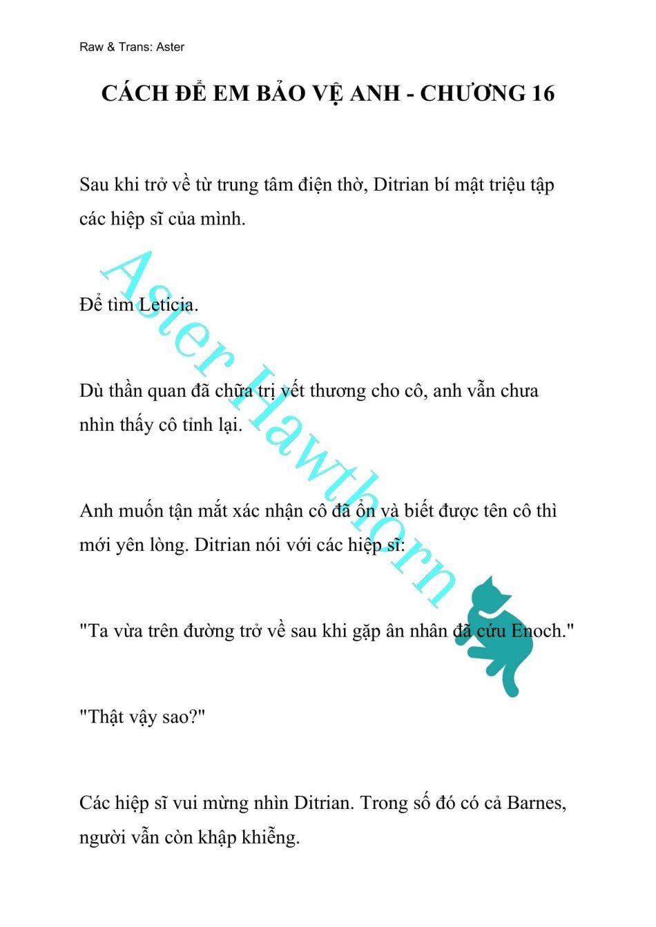 đọc truyện [novel] Cách Để Em Bảo Vệ Anh Chương 16 ảnh 2 tại Thiên Thai Truyện