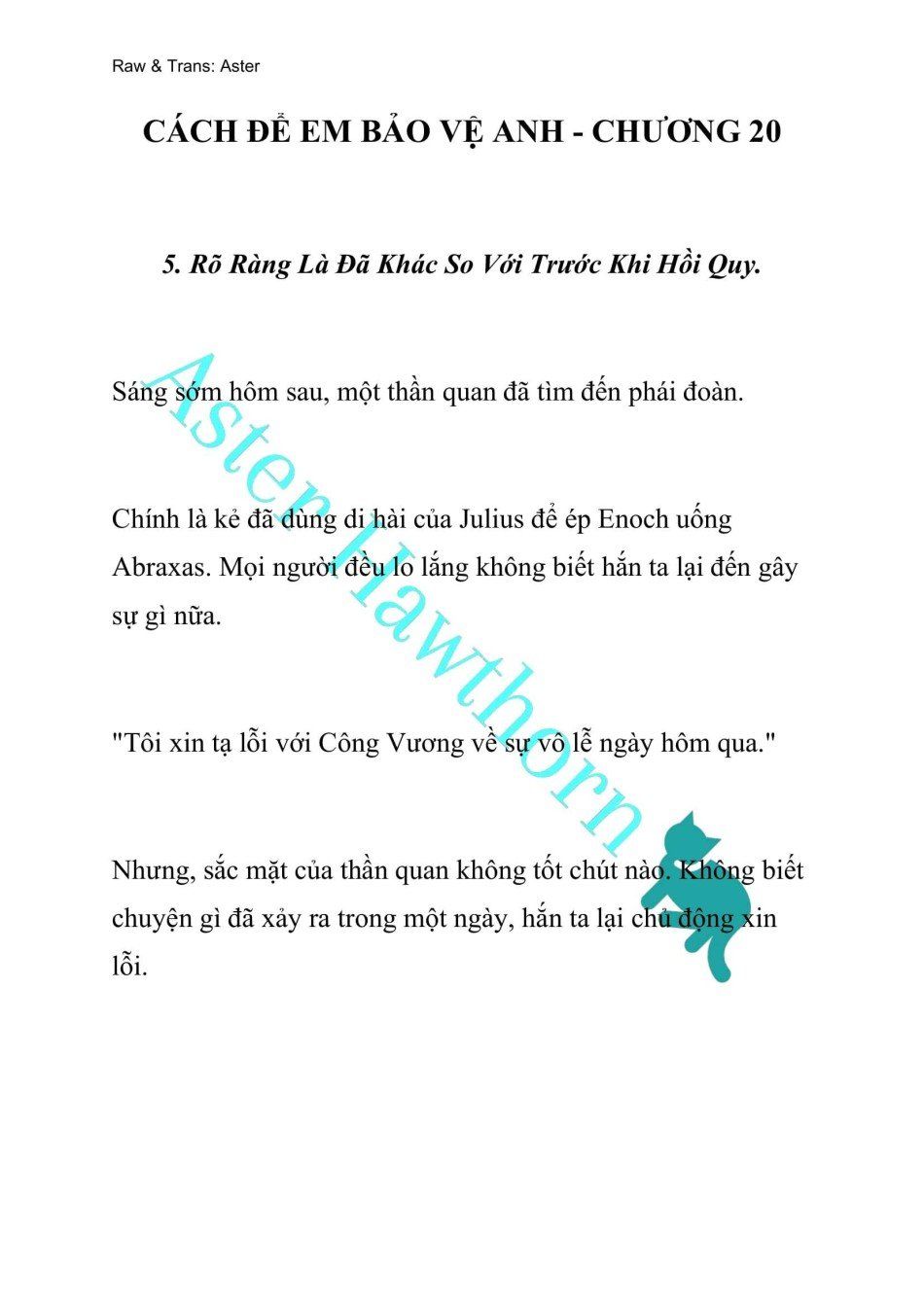 đọc truyện [novel] Cách Để Em Bảo Vệ Anh Chương 20 ảnh 2 tại Thiên Thai Truyện