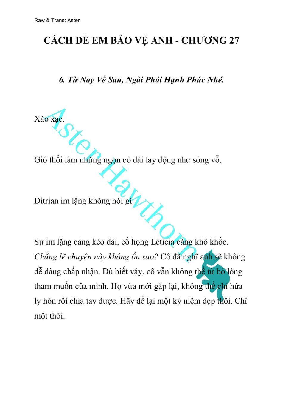 đọc truyện [novel] Cách Để Em Bảo Vệ Anh Chương 27 ảnh 2 tại Giả Dược
