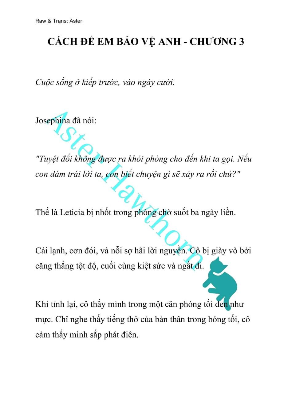 [novel] Cách Để Em Bảo Vệ Anh Chương 3 page 1 - Giả Dược