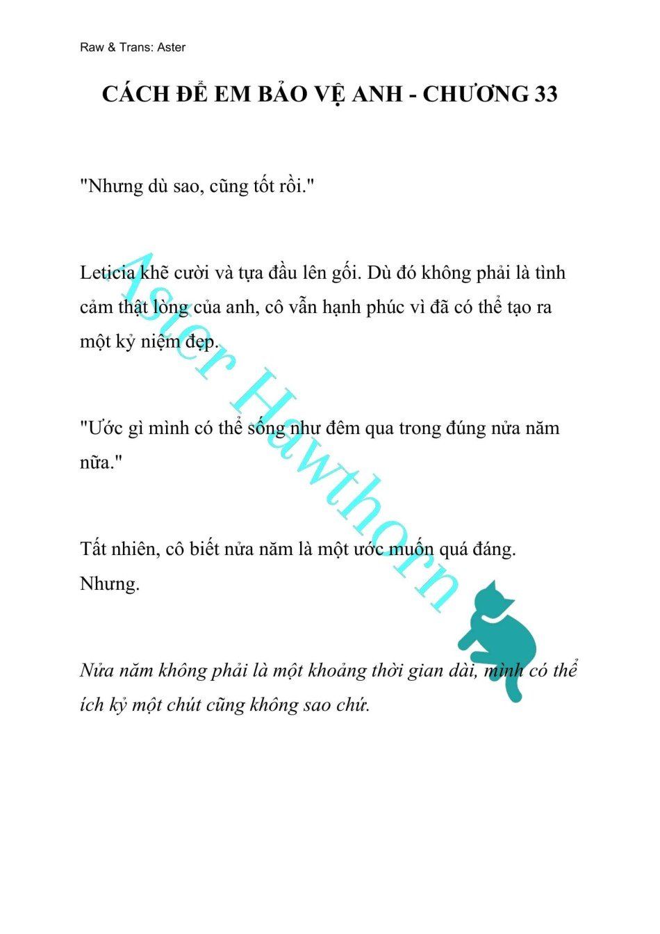 đọc truyện [novel] Cách Để Em Bảo Vệ Anh Chương 33 ảnh 2 tại Thiên Thai Truyện