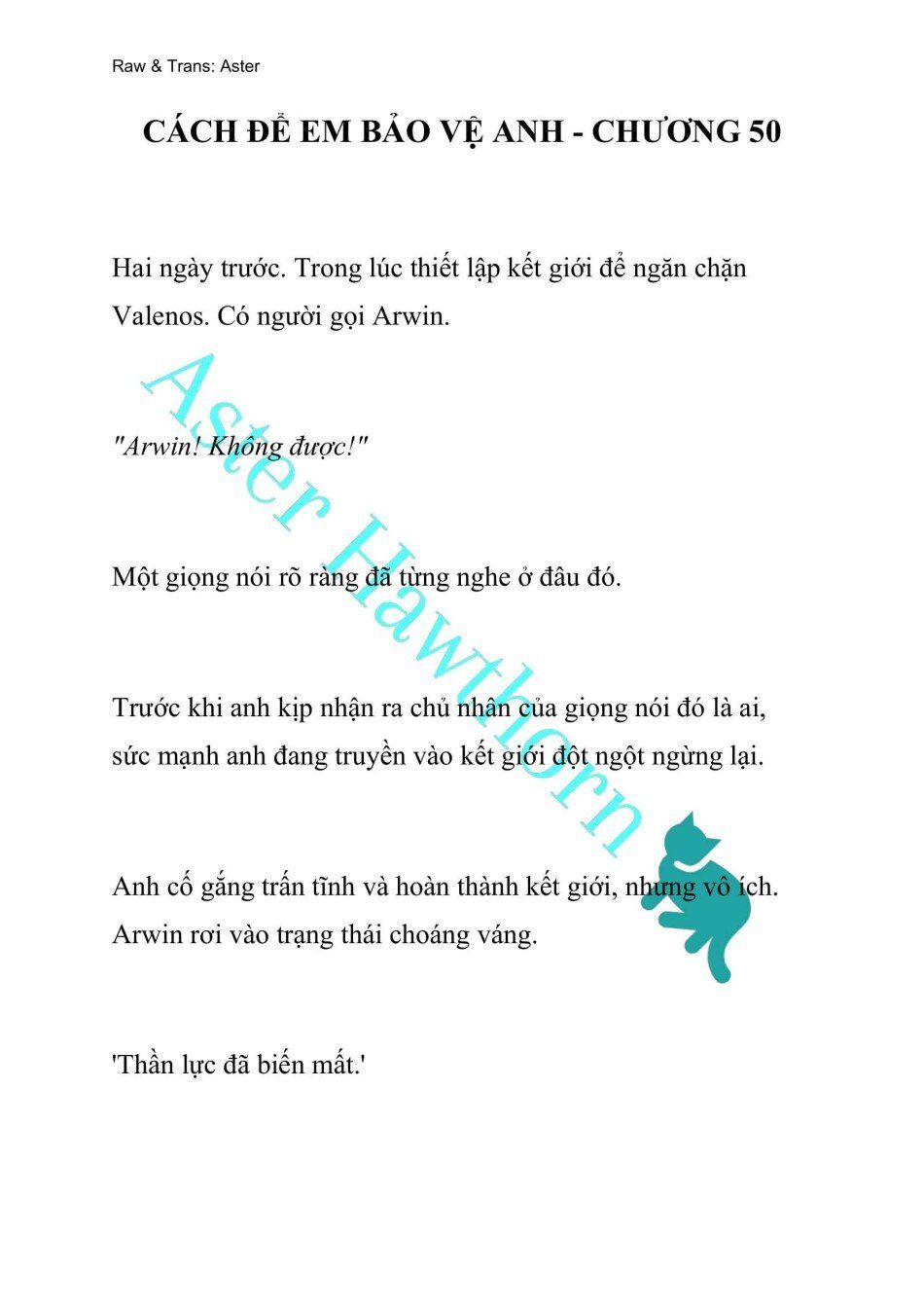 đọc truyện [novel] Cách Để Em Bảo Vệ Anh Chương 50 ảnh 2 tại Thiên Thai Truyện