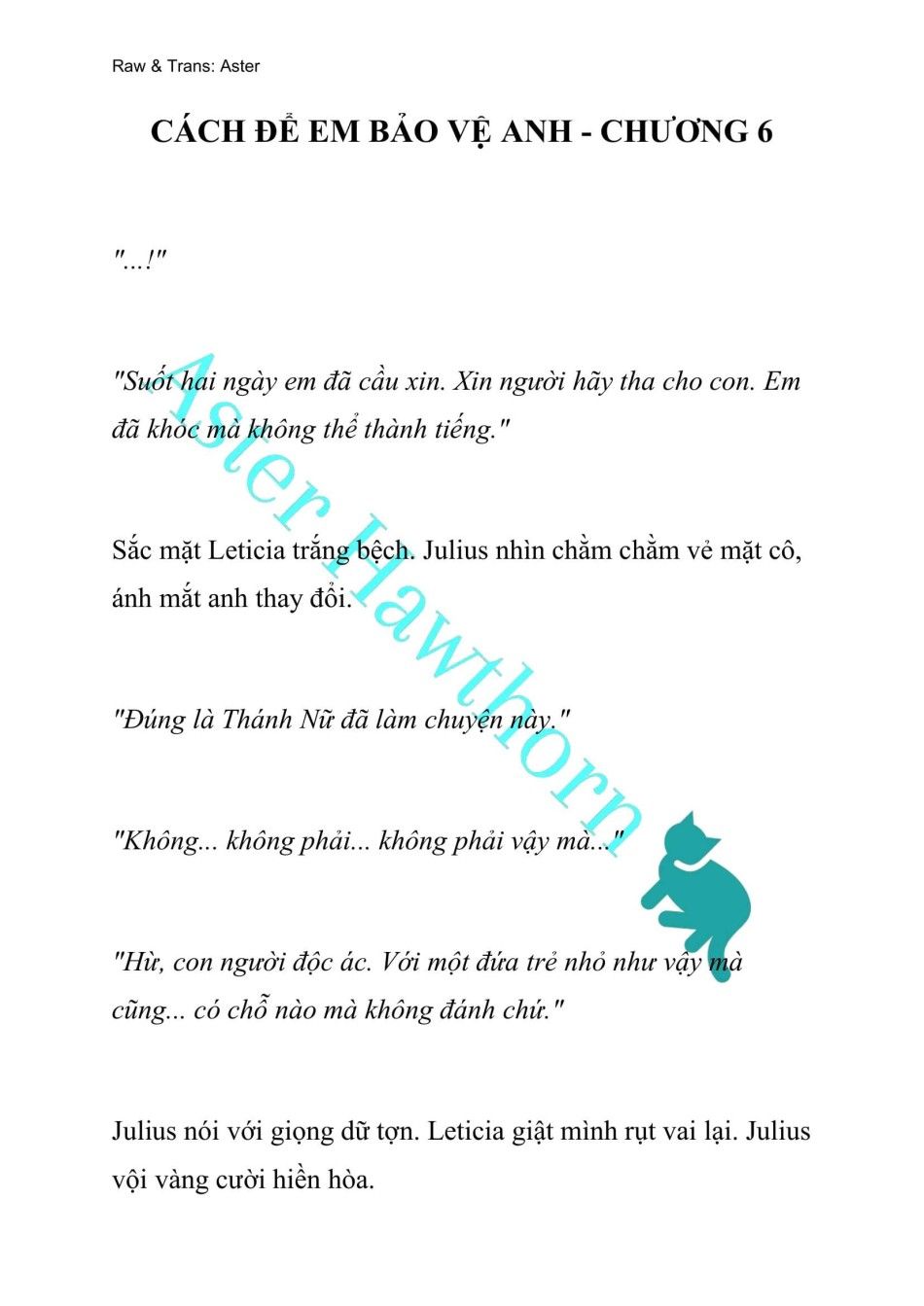 đọc truyện [novel] Cách Để Em Bảo Vệ Anh Chương 6 ảnh 1 tại Thiên Thai Truyện