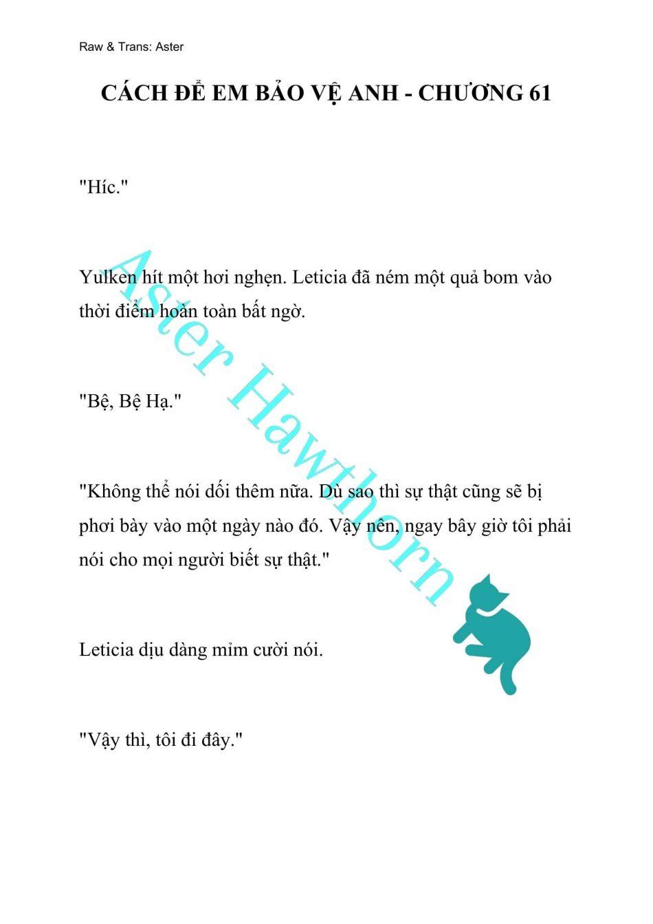 đọc truyện [novel] Cách Để Em Bảo Vệ Anh Chương 61 ảnh 2 tại Thiên Thai Truyện