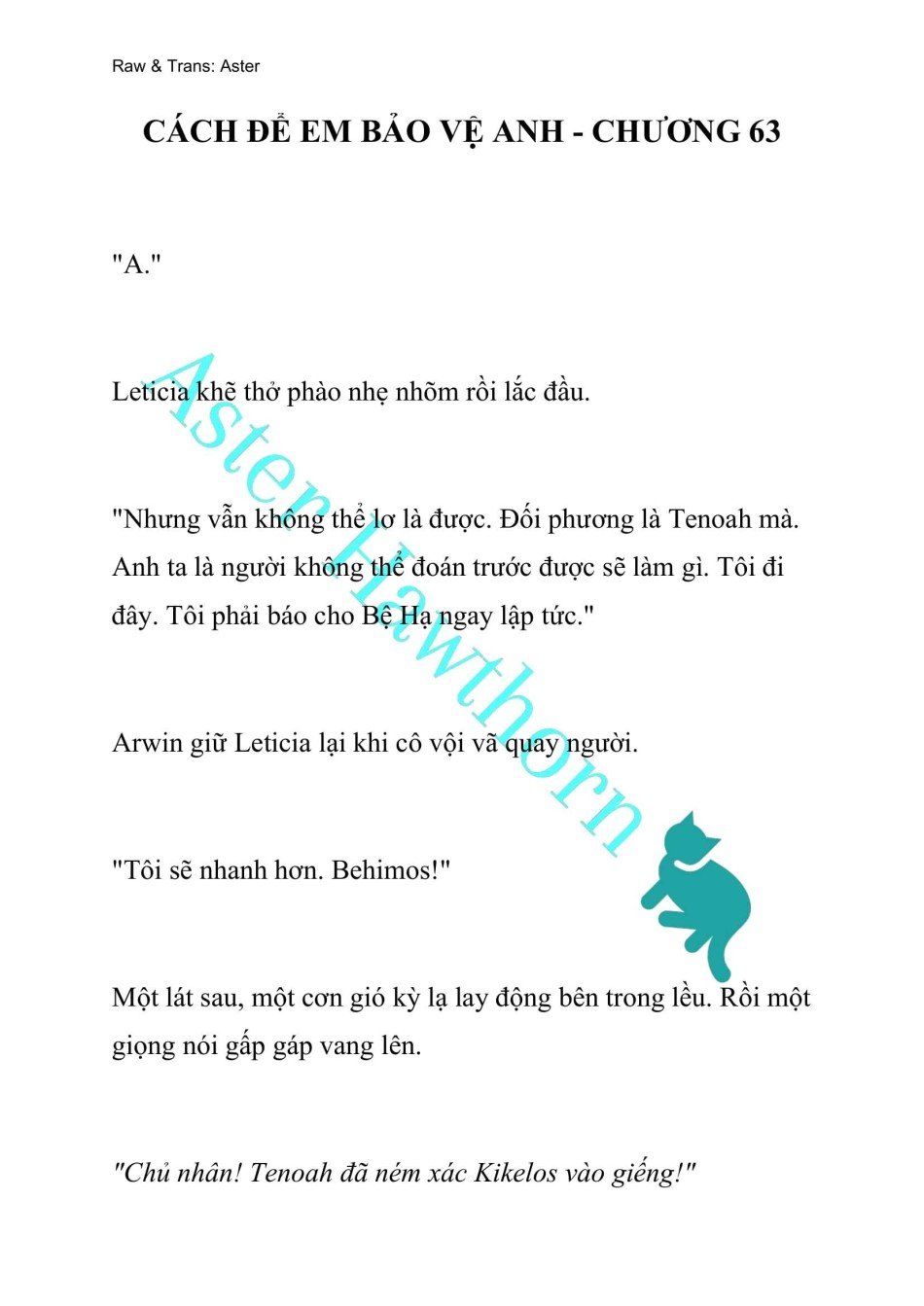 đọc truyện [novel] Cách Để Em Bảo Vệ Anh Chương 63 ảnh 2 tại Thiên Thai Truyện