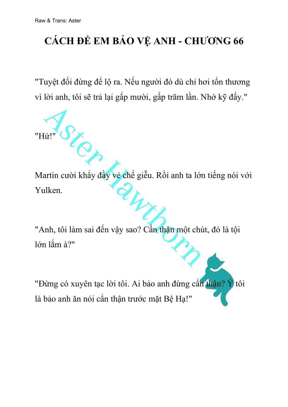 đọc truyện [novel] Cách Để Em Bảo Vệ Anh Chương 66 ảnh 2 tại Thiên Thai Truyện