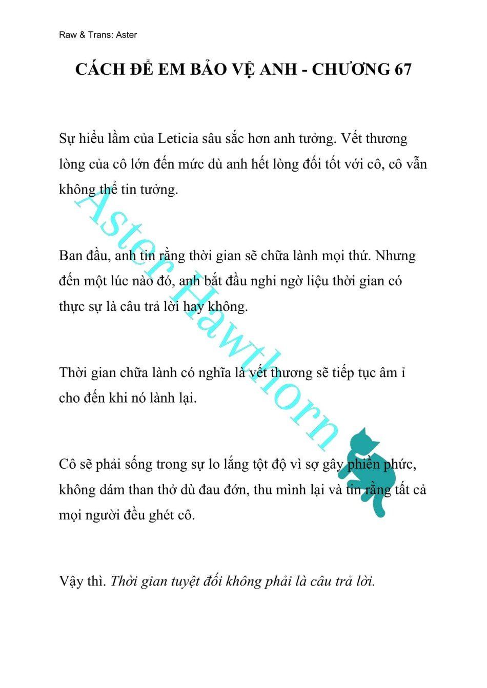 đọc truyện [novel] Cách Để Em Bảo Vệ Anh Chương 67 ảnh 2 tại Thiên Thai Truyện