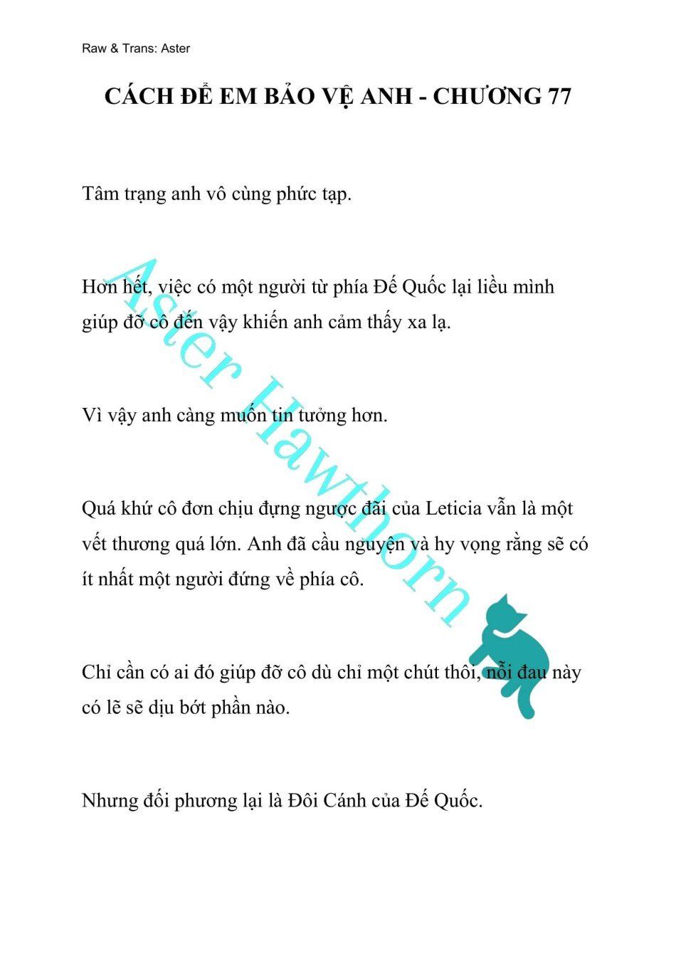 đọc truyện [novel] Cách Để Em Bảo Vệ Anh Chương 77 ảnh 2 tại Giả Dược