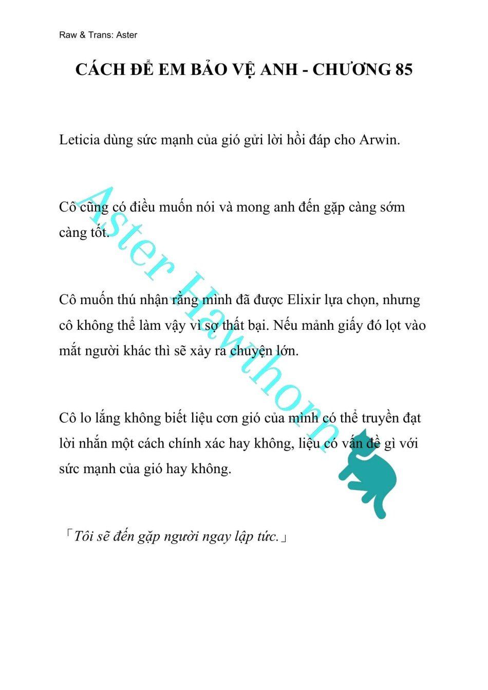 đọc truyện [novel] Cách Để Em Bảo Vệ Anh Chương 85 ảnh 2 tại Giả Dược