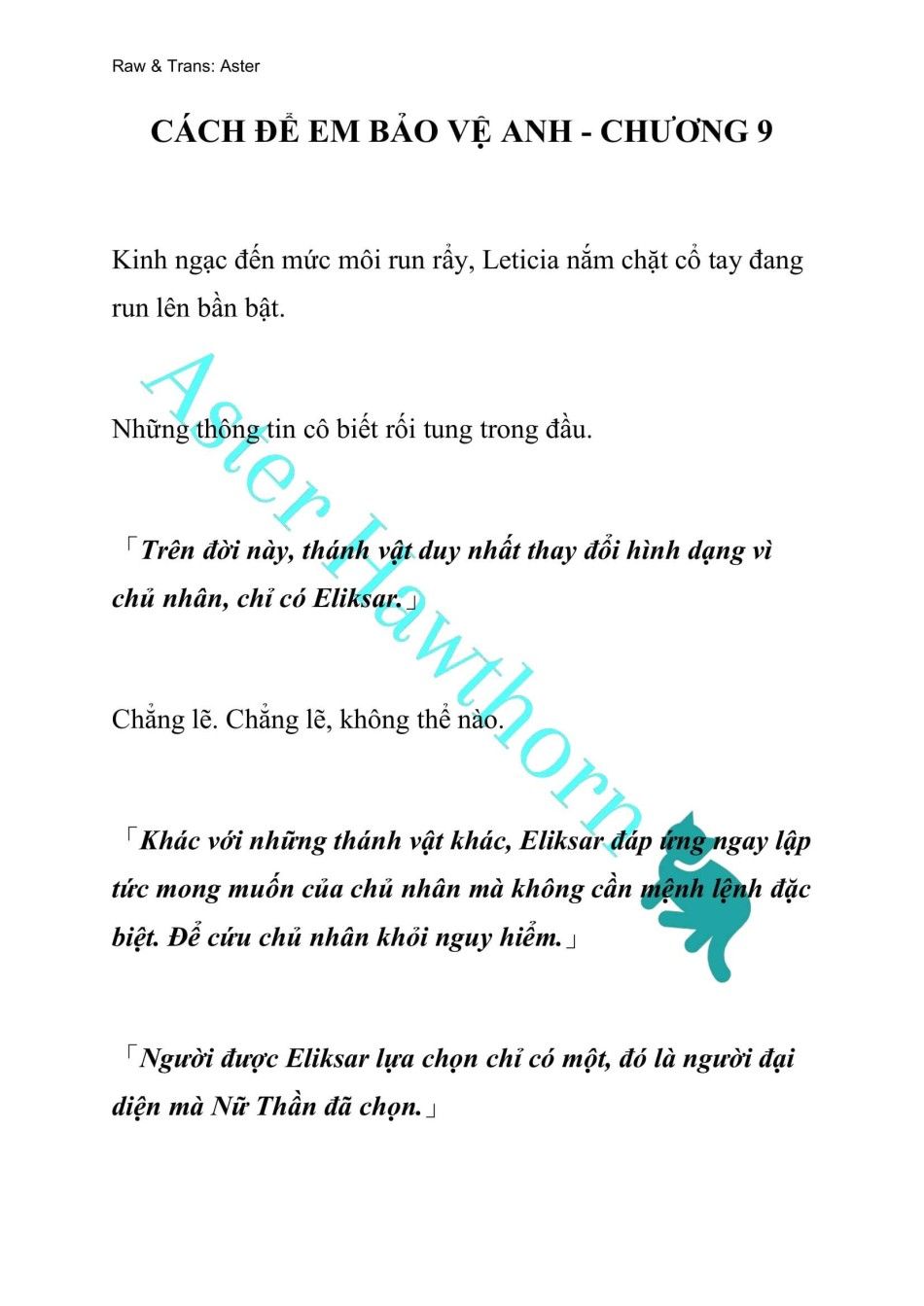 đọc truyện [novel] Cách Để Em Bảo Vệ Anh Chương 9 ảnh 1 tại Thiên Thai Truyện