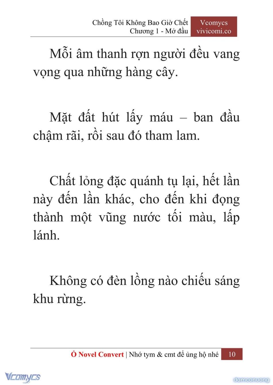 đọc truyện [novel] Chồng Tôi Không Bao Giờ Chết Chương 1 ảnh 13 tại Thiên Thai Truyện
