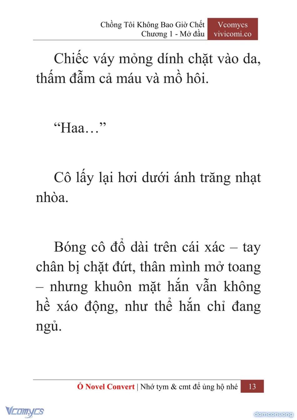 đọc truyện [novel] Chồng Tôi Không Bao Giờ Chết Chương 1 ảnh 16 tại Thiên Thai Truyện
