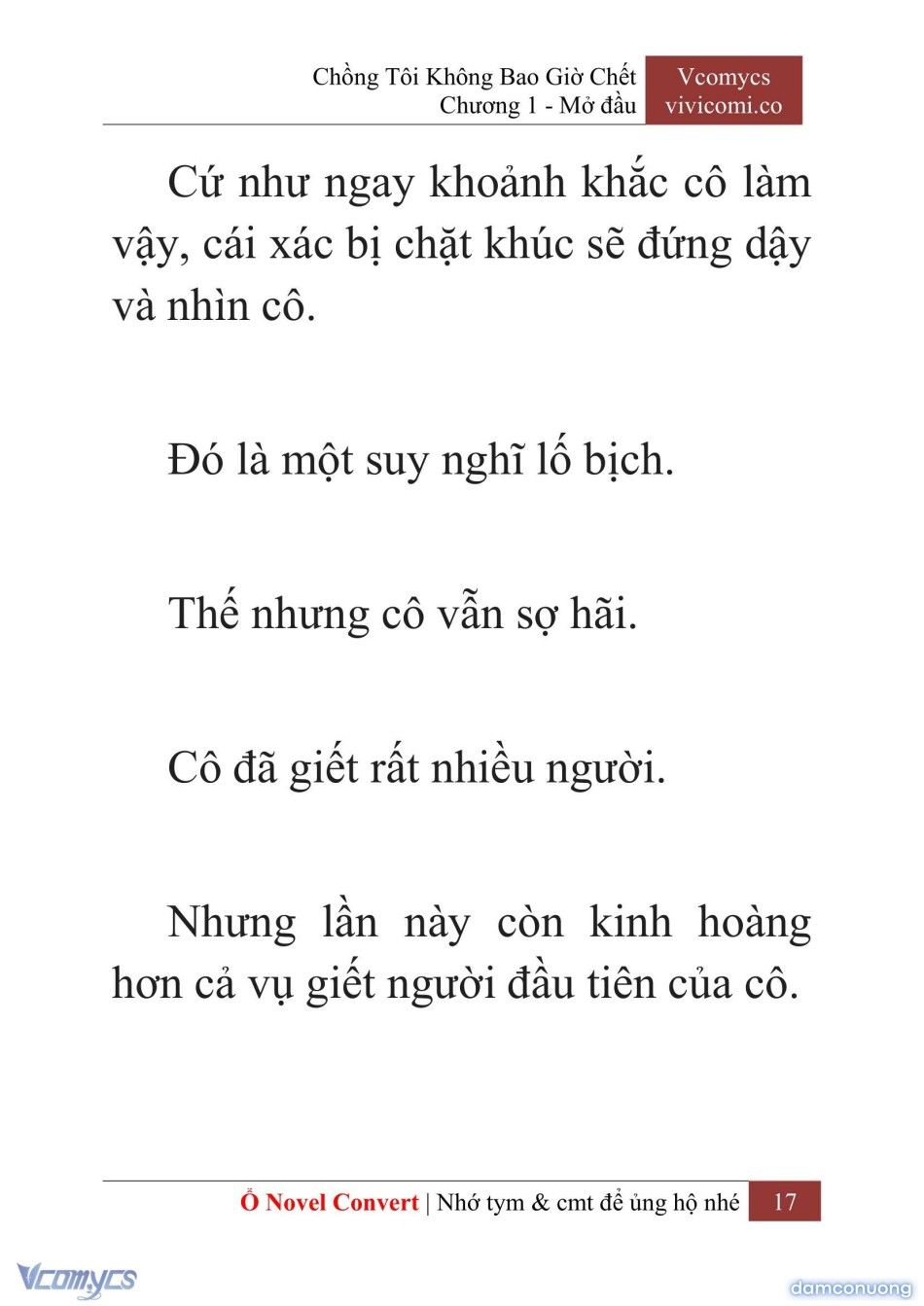 đọc truyện [novel] Chồng Tôi Không Bao Giờ Chết Chương 1 ảnh 20 tại Thiên Thai Truyện