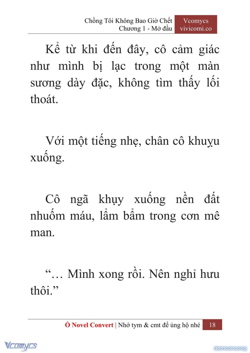 đọc truyện [novel] Chồng Tôi Không Bao Giờ Chết Chương 1 ảnh 21 tại Thiên Thai Truyện
