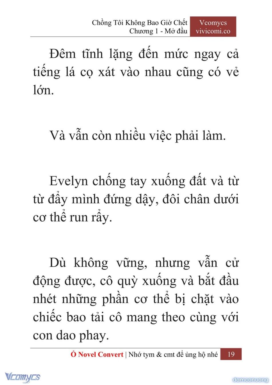 đọc truyện [novel] Chồng Tôi Không Bao Giờ Chết Chương 1 ảnh 22 tại Thiên Thai Truyện