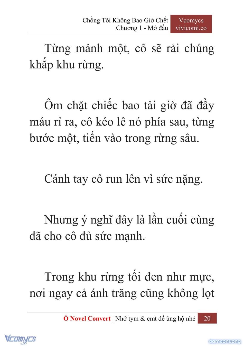đọc truyện [novel] Chồng Tôi Không Bao Giờ Chết Chương 1 ảnh 23 tại Thiên Thai Truyện