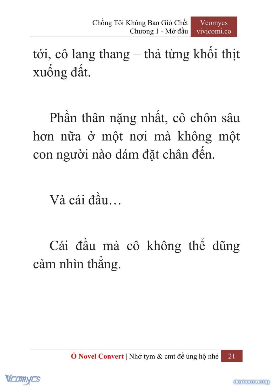 đọc truyện [novel] Chồng Tôi Không Bao Giờ Chết Chương 1 ảnh 24 tại Thiên Thai Truyện