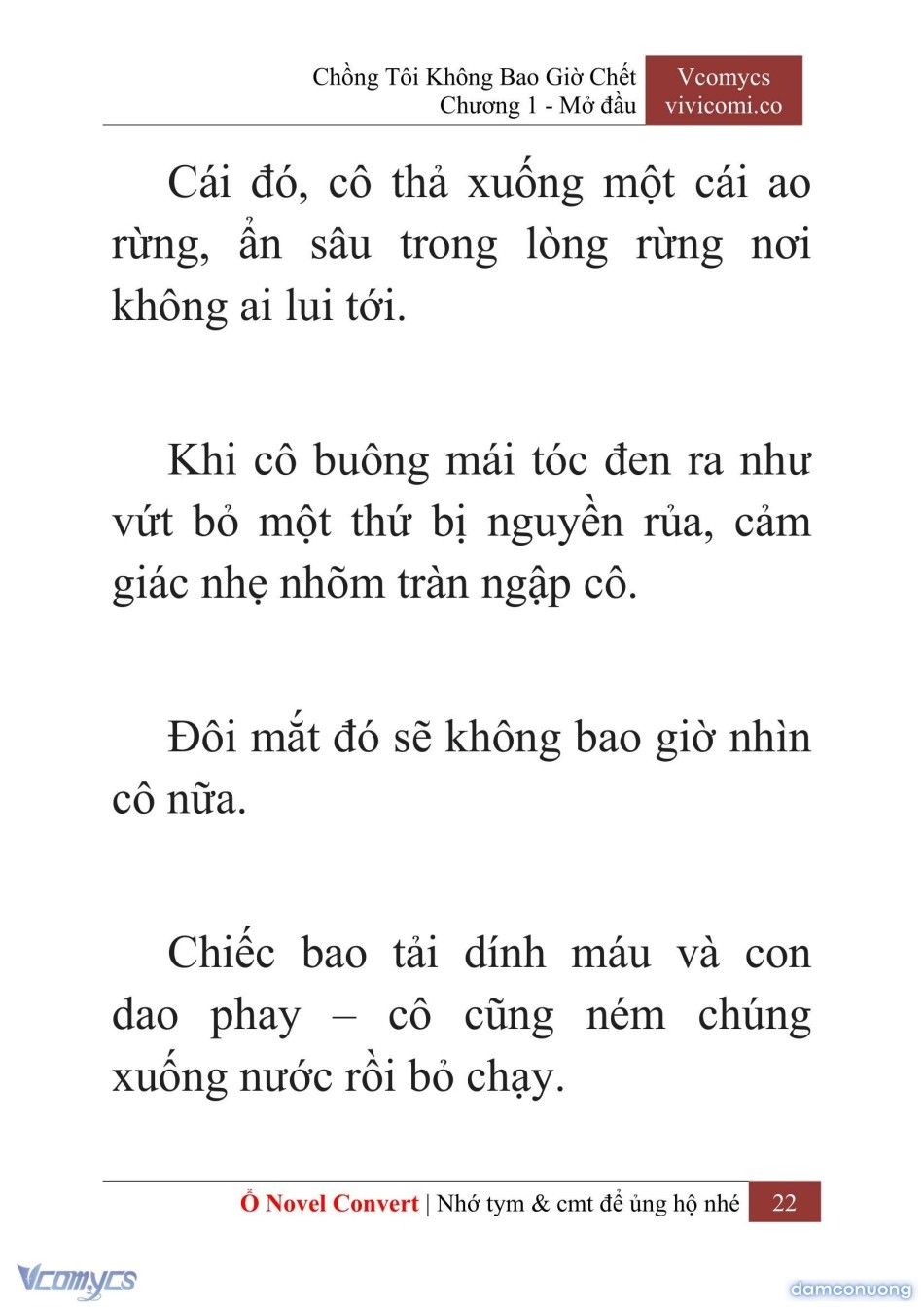 đọc truyện [novel] Chồng Tôi Không Bao Giờ Chết Chương 1 ảnh 25 tại Thiên Thai Truyện