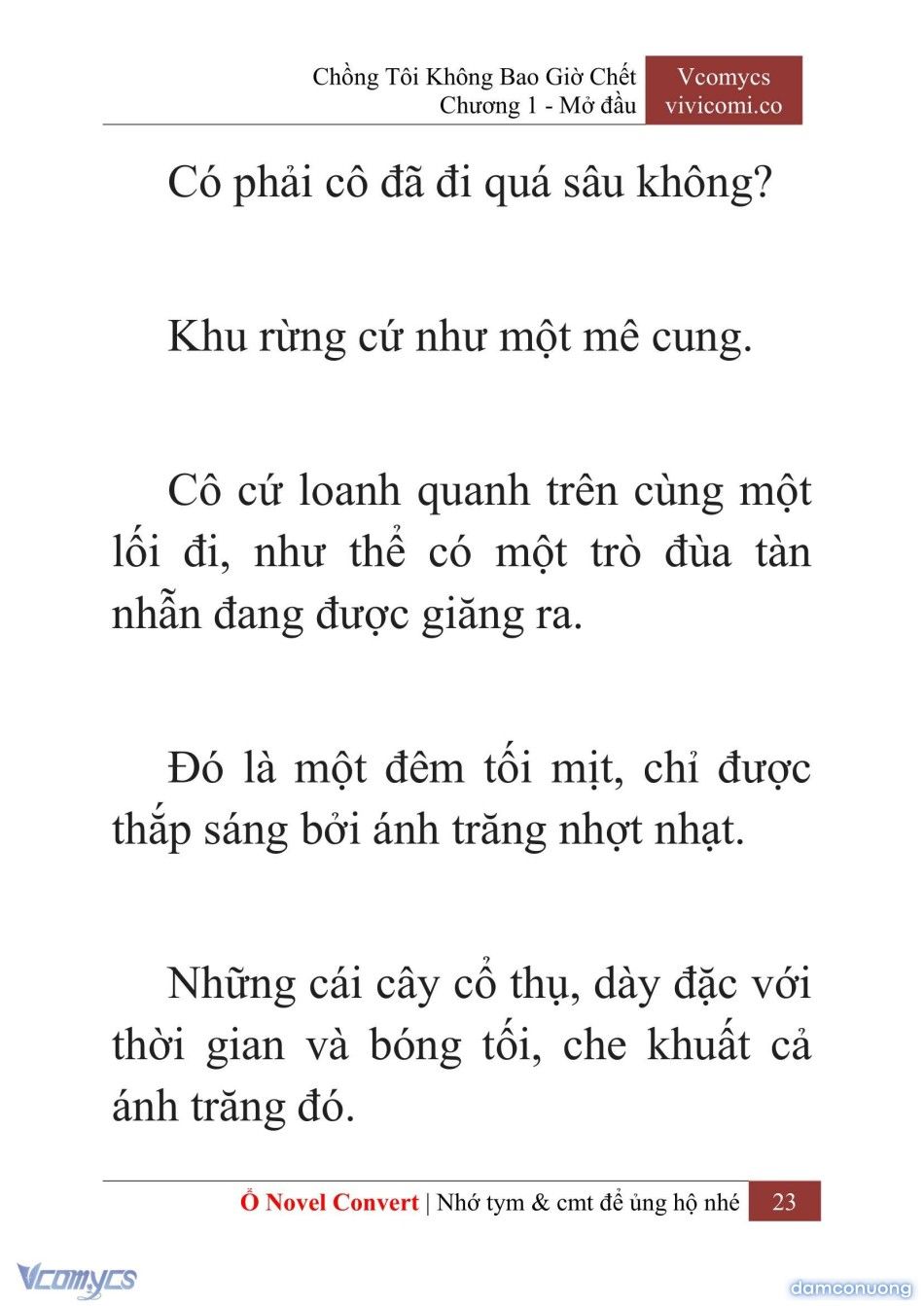 đọc truyện [novel] Chồng Tôi Không Bao Giờ Chết Chương 1 ảnh 26 tại Thiên Thai Truyện