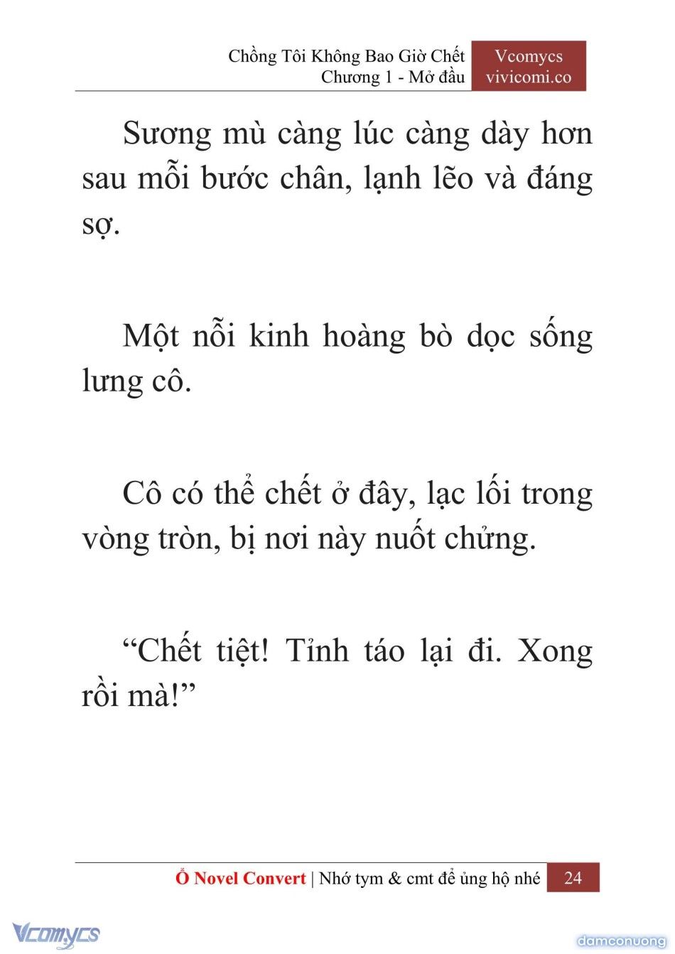 đọc truyện [novel] Chồng Tôi Không Bao Giờ Chết Chương 1 ảnh 27 tại Thiên Thai Truyện