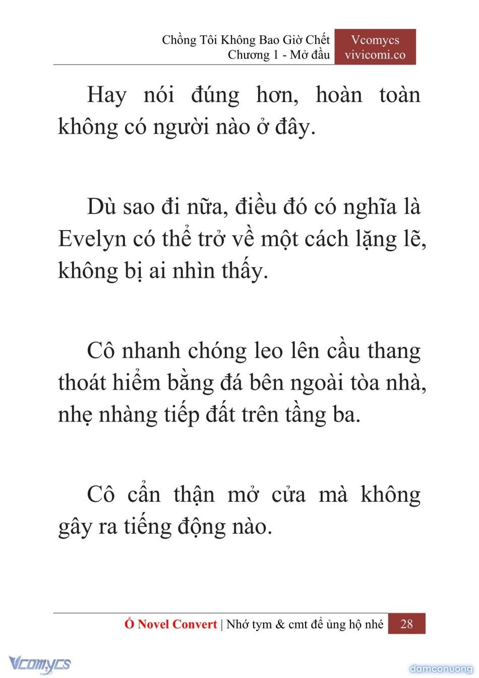 đọc truyện [novel] Chồng Tôi Không Bao Giờ Chết Chương 1 ảnh 31 tại Thiên Thai Truyện