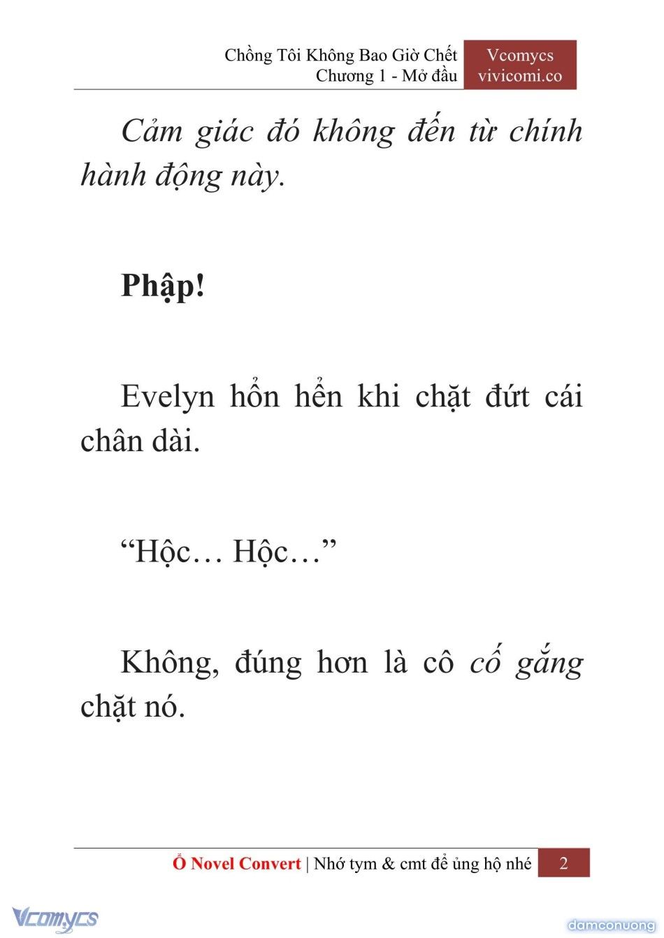 đọc truyện [novel] Chồng Tôi Không Bao Giờ Chết Chương 1 ảnh 5 tại Thiên Thai Truyện