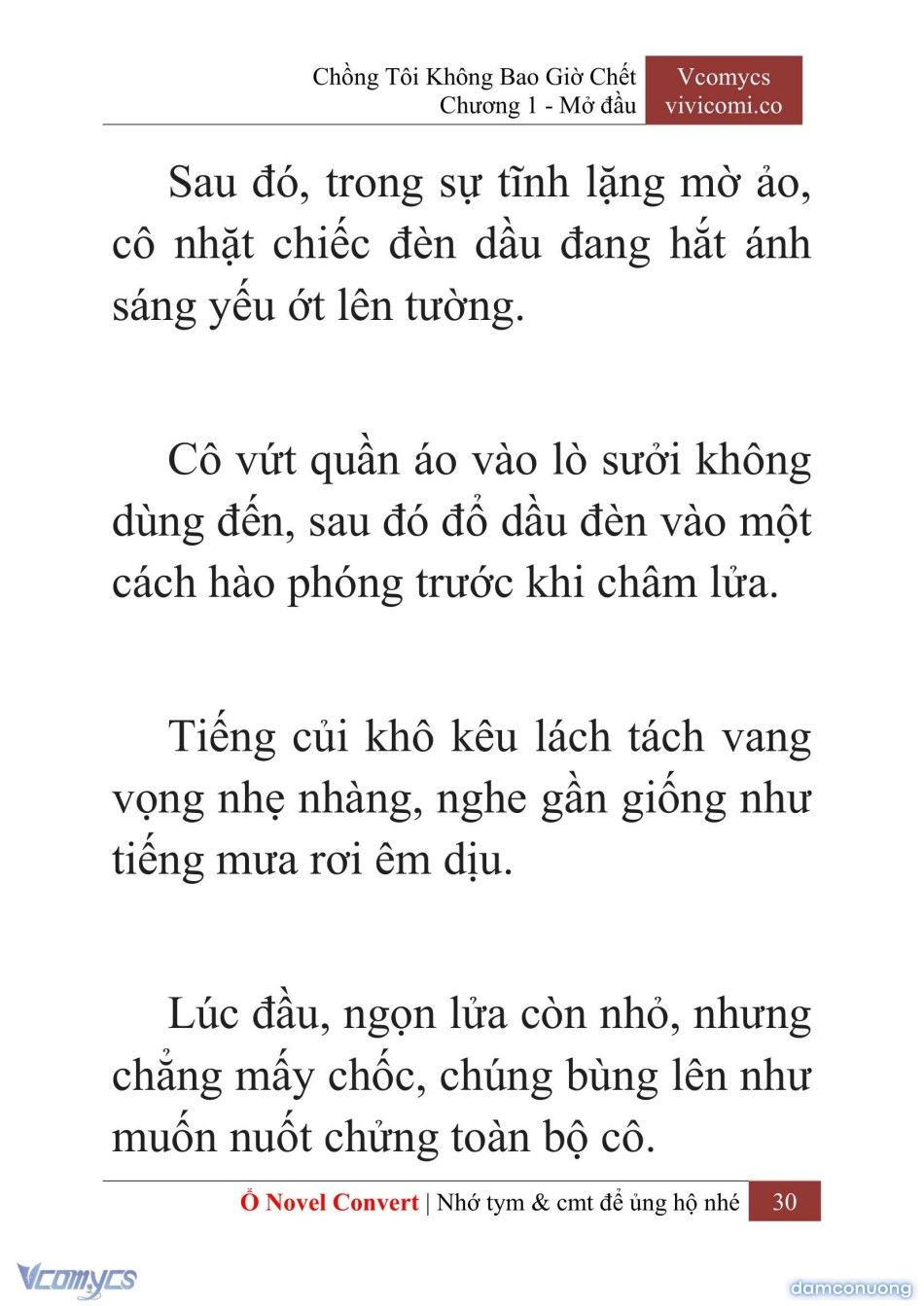 đọc truyện [novel] Chồng Tôi Không Bao Giờ Chết Chương 1 ảnh 33 tại Thiên Thai Truyện