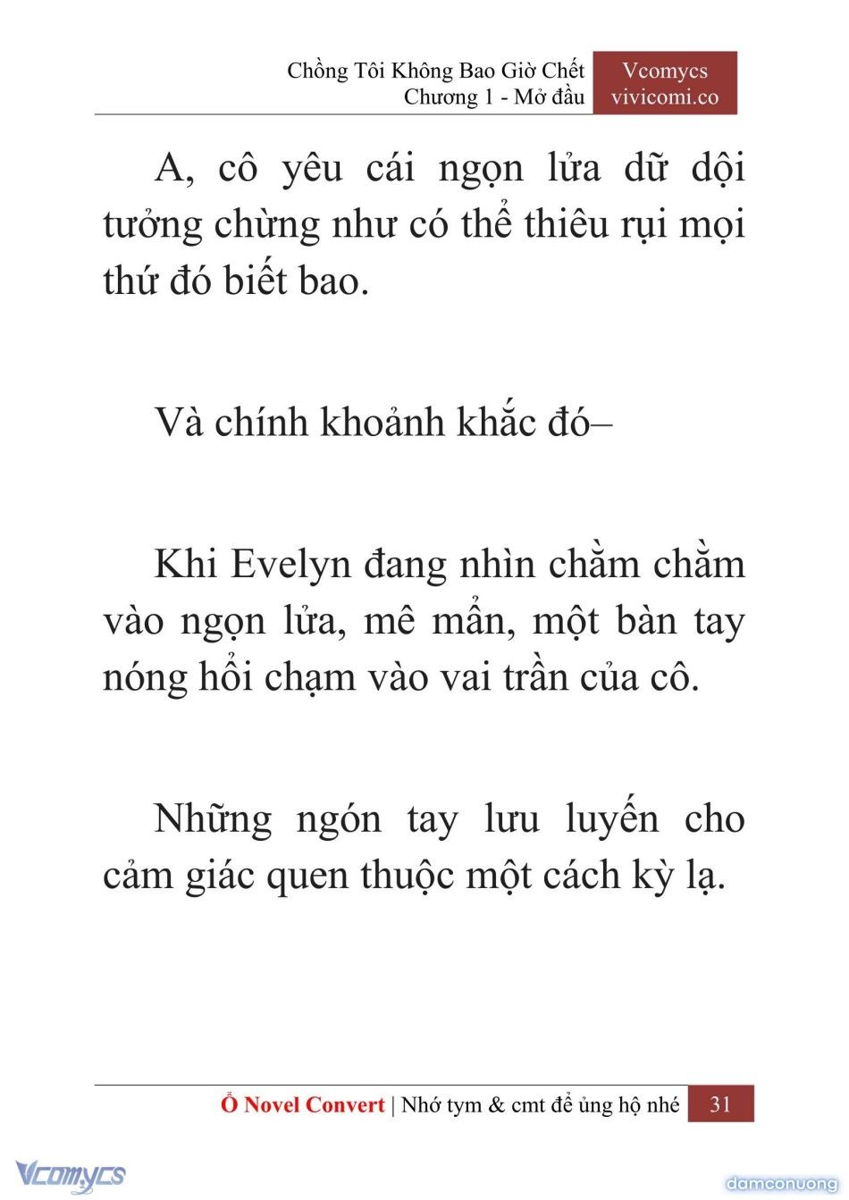 đọc truyện [novel] Chồng Tôi Không Bao Giờ Chết Chương 1 ảnh 34 tại Thiên Thai Truyện