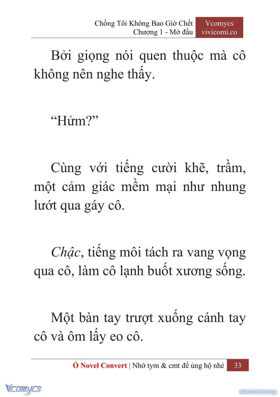 đọc truyện [novel] Chồng Tôi Không Bao Giờ Chết Chương 1 ảnh 36 tại Thiên Thai Truyện