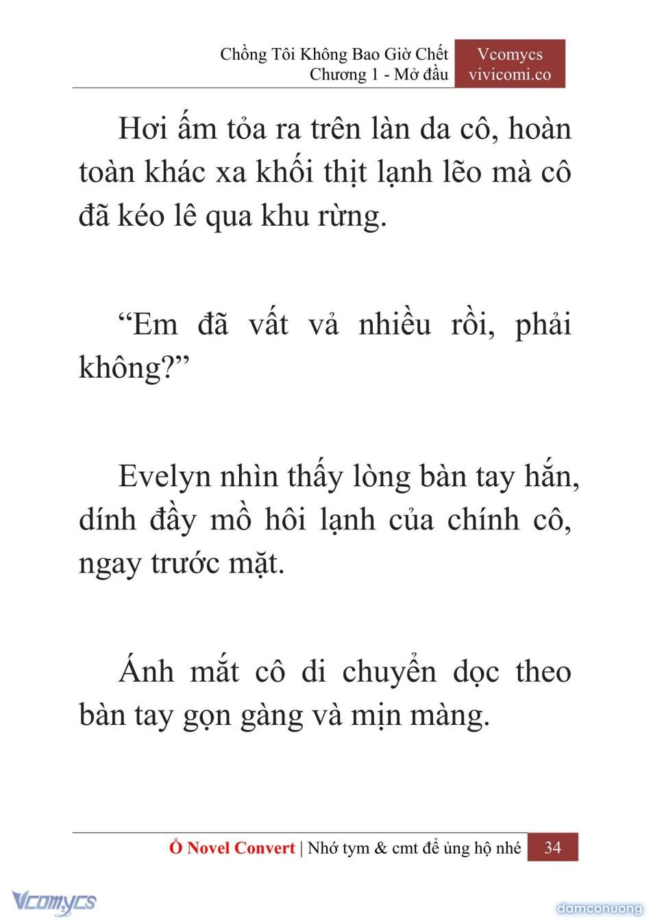 đọc truyện [novel] Chồng Tôi Không Bao Giờ Chết Chương 1 ảnh 37 tại Thiên Thai Truyện