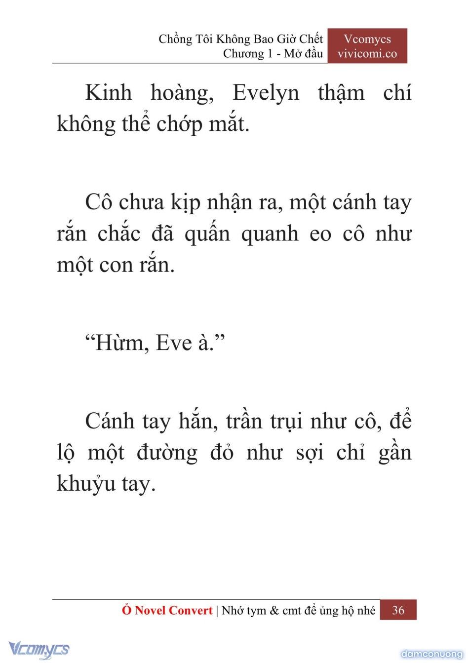 đọc truyện [novel] Chồng Tôi Không Bao Giờ Chết Chương 1 ảnh 39 tại Thiên Thai Truyện