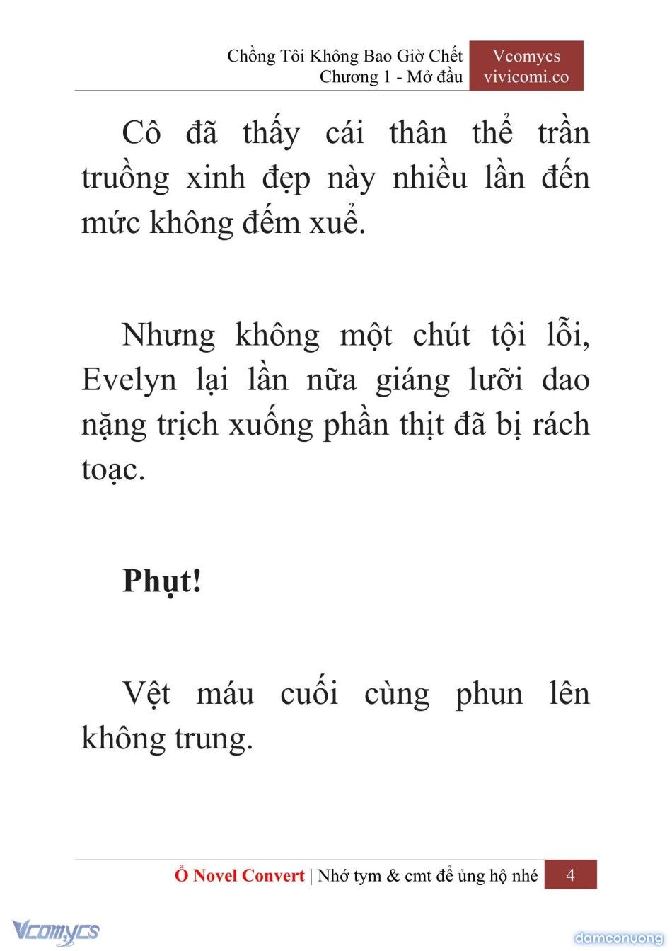 đọc truyện [novel] Chồng Tôi Không Bao Giờ Chết Chương 1 ảnh 7 tại Thiên Thai Truyện