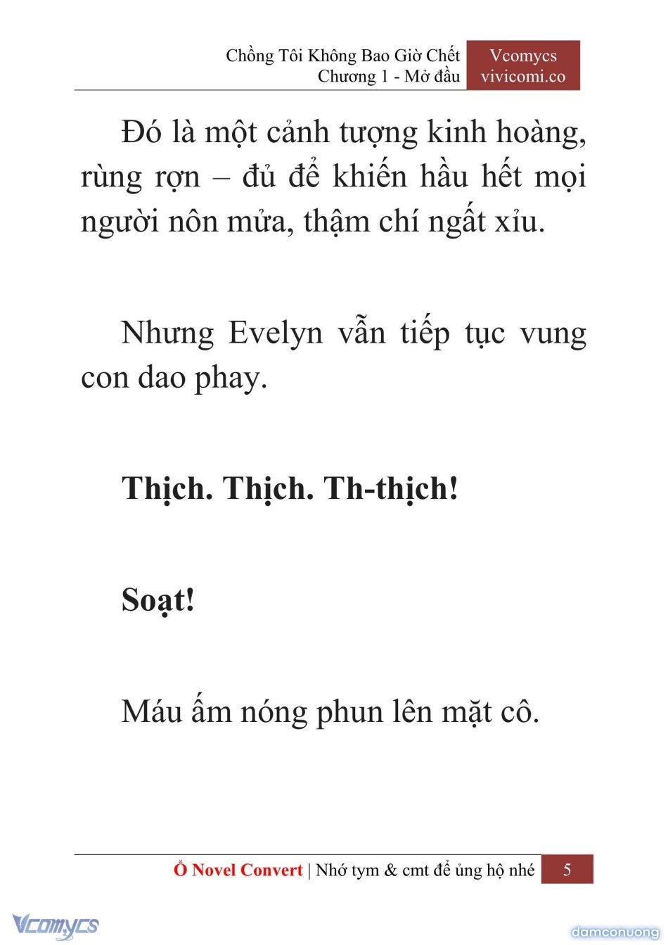 đọc truyện [novel] Chồng Tôi Không Bao Giờ Chết Chương 1 ảnh 8 tại Thiên Thai Truyện