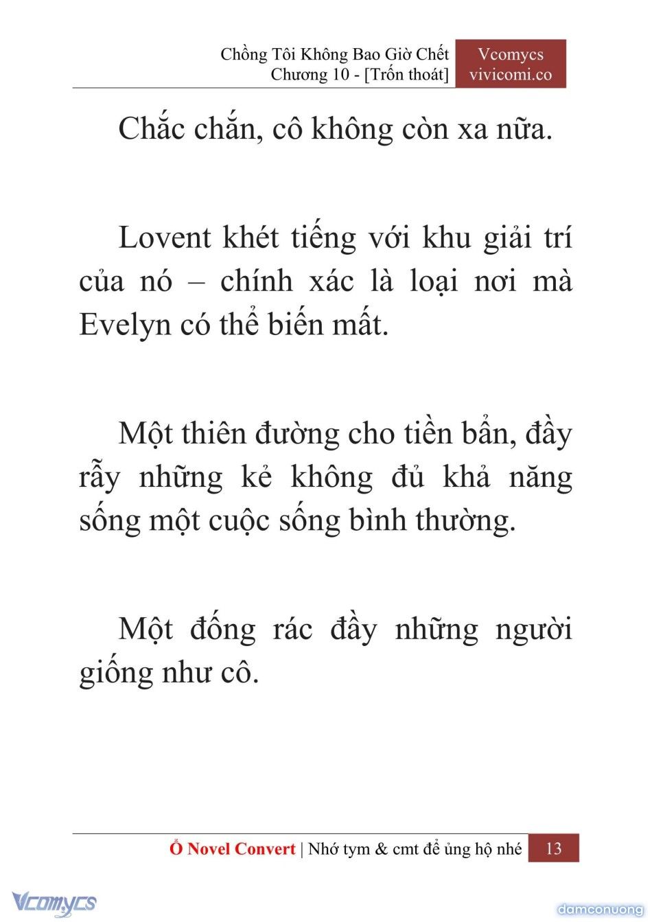 đọc truyện [novel] Chồng Tôi Không Bao Giờ Chết Chương 10 ảnh 16 tại Thiên Thai Truyện